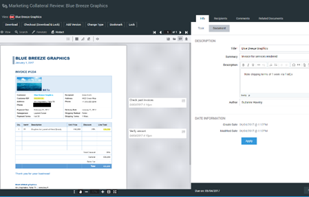 screenshot of Xerox DocuShare